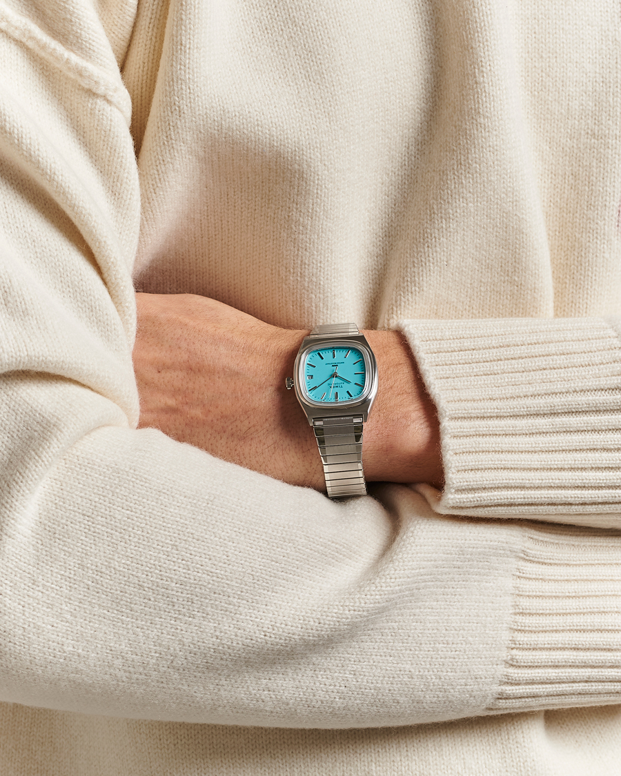 Uomini | Timex Men's Automatic Steel 34mm Aquamarine Dial | Timex | Men's Automatic Steel 34mm Aquamarine Dial