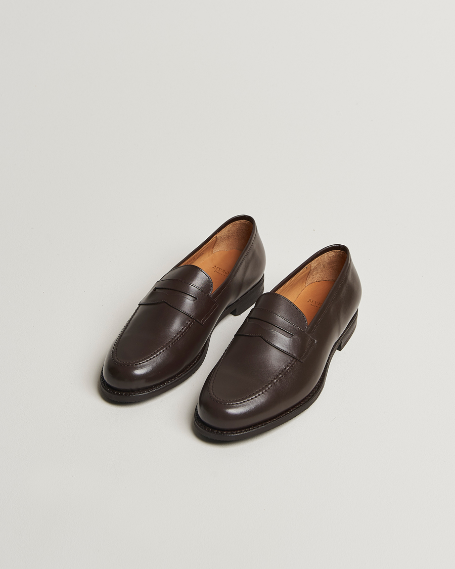 Uomini | Mocassini | Myrqvist | Stenhammar II Loafer Dark Brown Calf