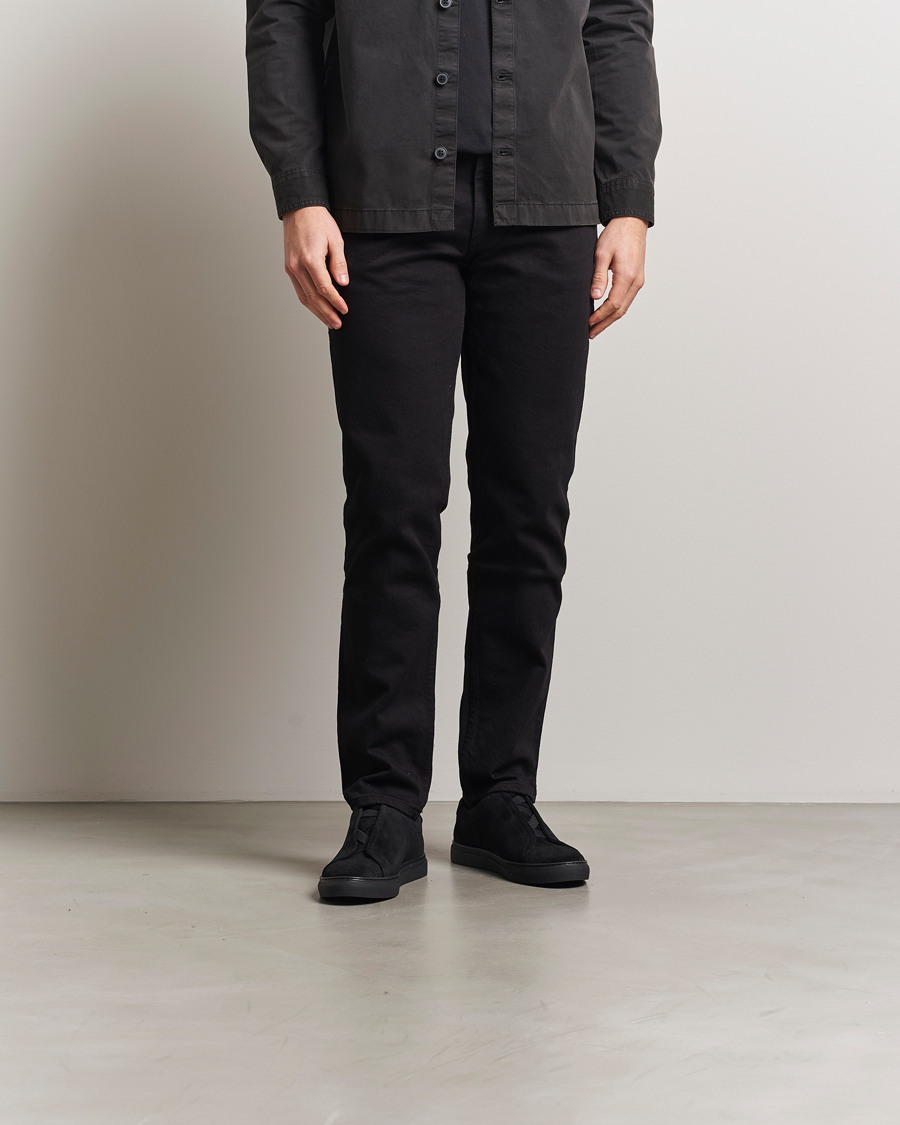 Uomini | Sneakers | Myrqvist | Alnö Sneakers Black Suede