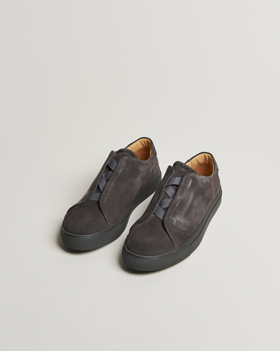 Uomini | Sneakers | Myrqvist | Alnö Sneakers Grey Suede