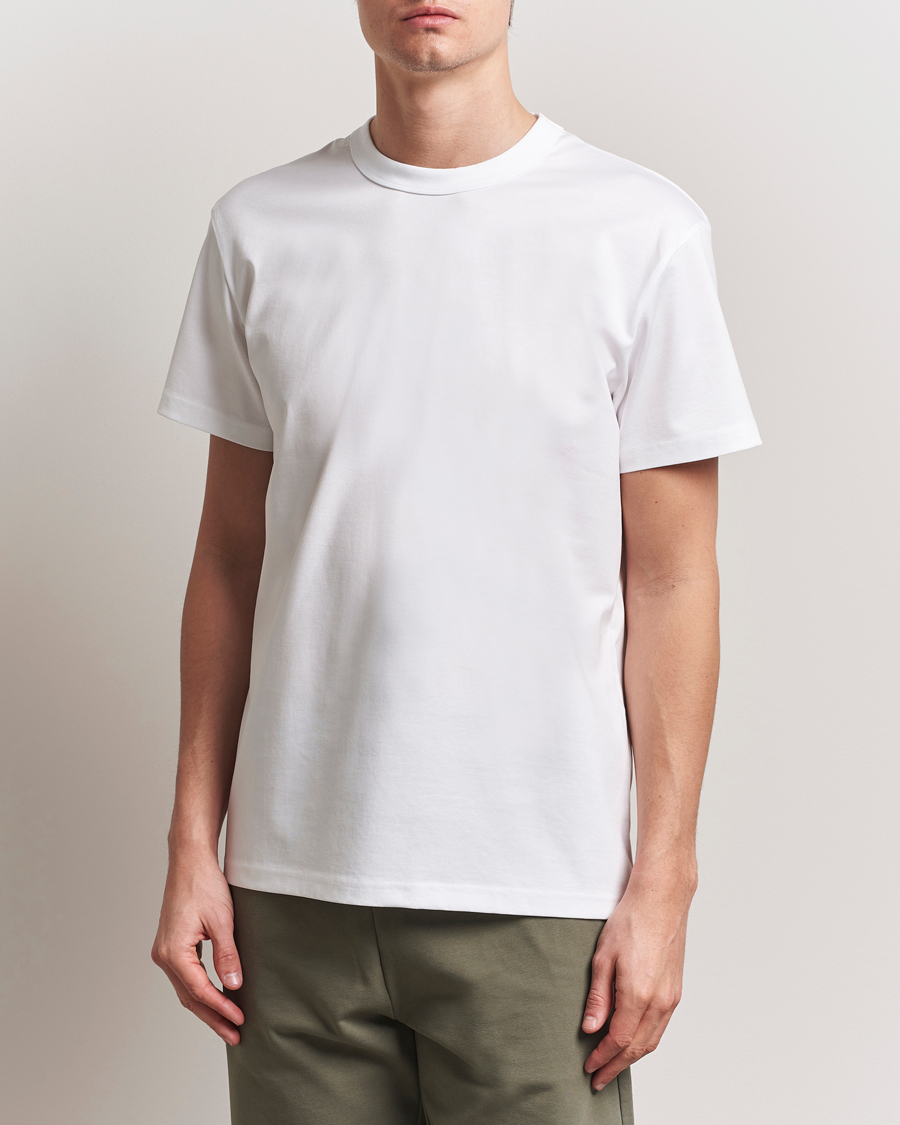 Uomini | T-shirt | Bread & Boxers | Pima Cotton Crew Neck T-Shirt White