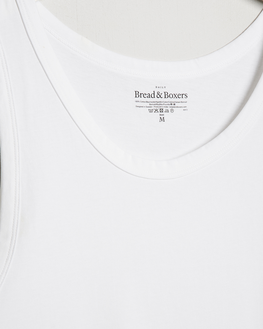 Uomini | T-shirt | Bread & Boxers | Relaxed Tank Top White