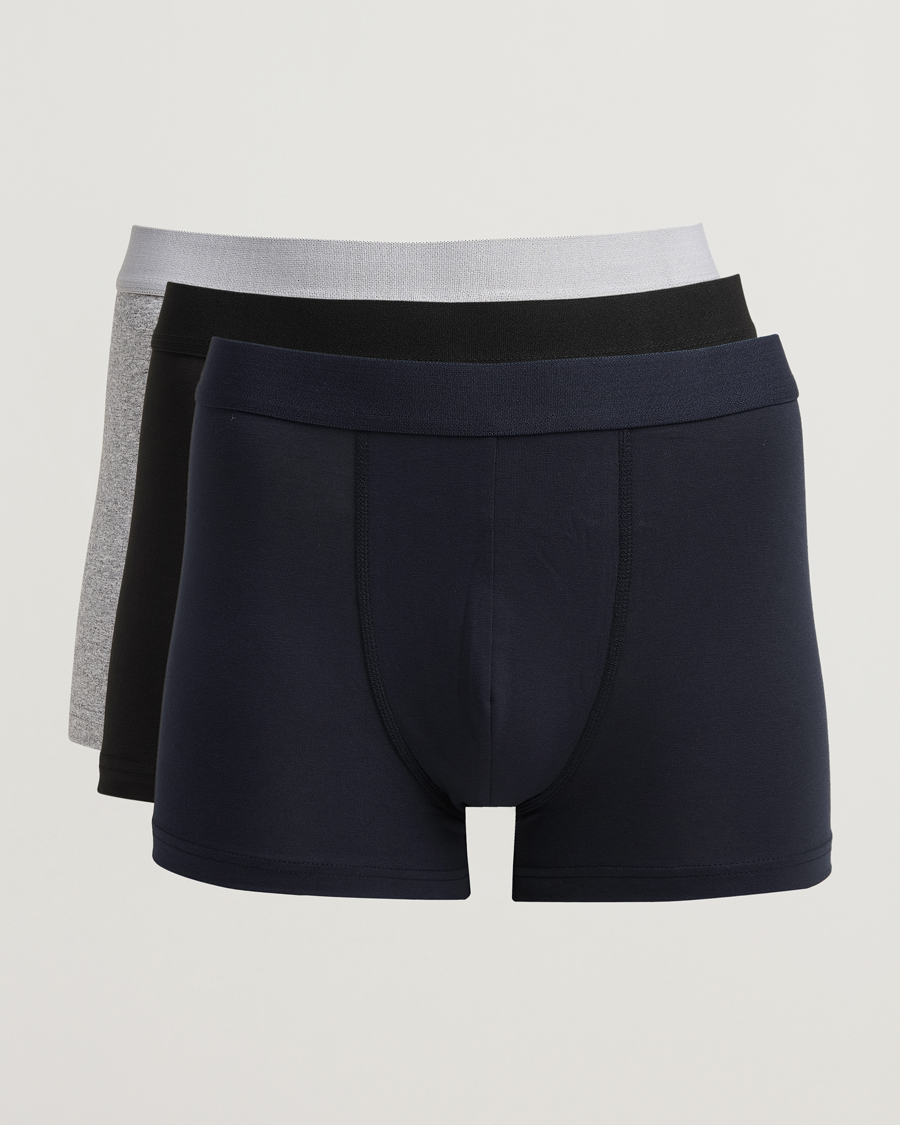 Uomini | Biancheria intima | Bread & Boxers | 3-Pack Boxer Brief Grey/Navy/Black