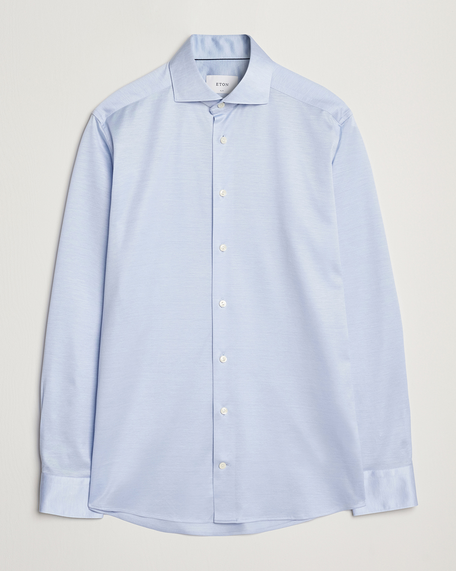 Uomini | Camicie | Eton | Filo Di Scozia Oxford Shirt Light Blue