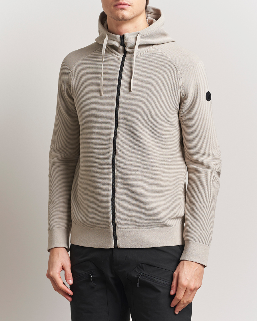 Uomini | Maglieria | Sail Racing | Element Seamless Hooded Full Zip Sand