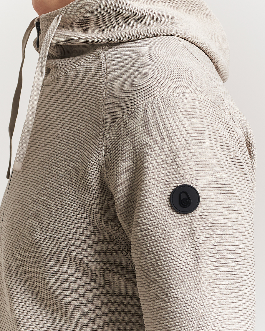 Uomini | Maglieria | Sail Racing | Element Seamless Hooded Full Zip Sand