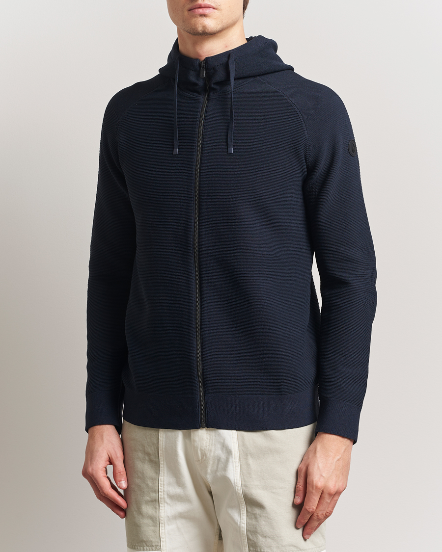 Uomini | Maglieria | Sail Racing | Element Seamless Hooded Full Zip Dark Navy