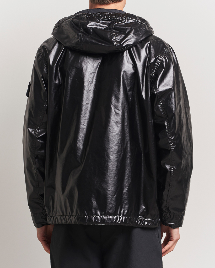 Uomini | Giacche | Stone Island | Mussola Gommata Hooded Jacket Black
