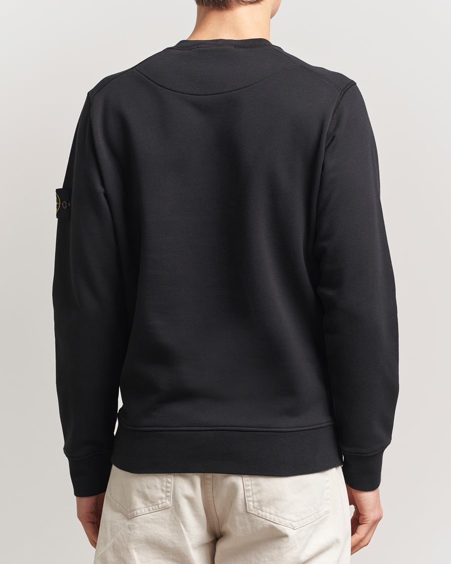 Uomini | Maglieria | Stone Island | Garment Dyed Fleece Sweatshirt Black