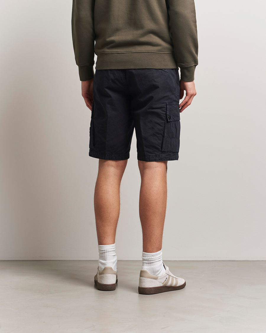 Uomini | Pantaloncini | Stone Island | Brushed Cotton Canvas Cargo Shorts Navy Blue