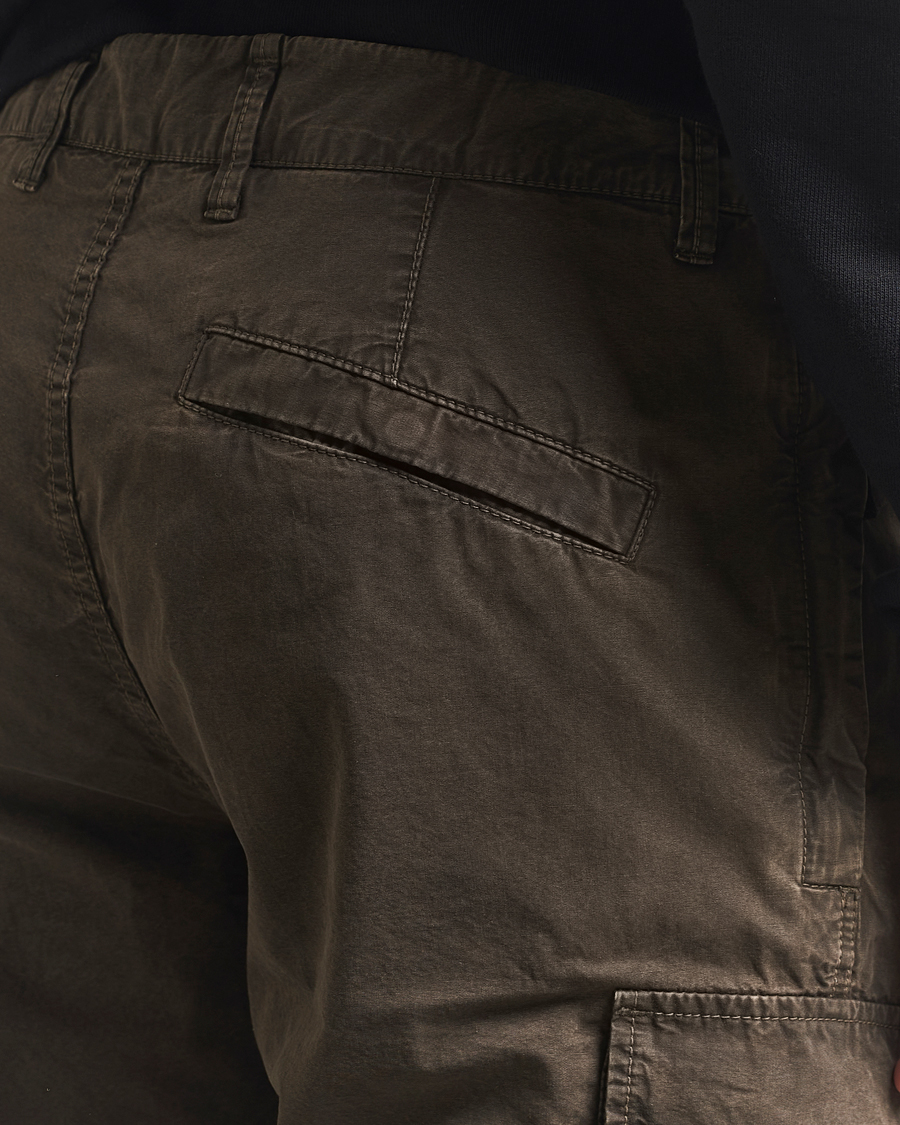Uomini | Pantaloncini | Stone Island | Brushed Cotton Canvas Cargo Shorts Military Green