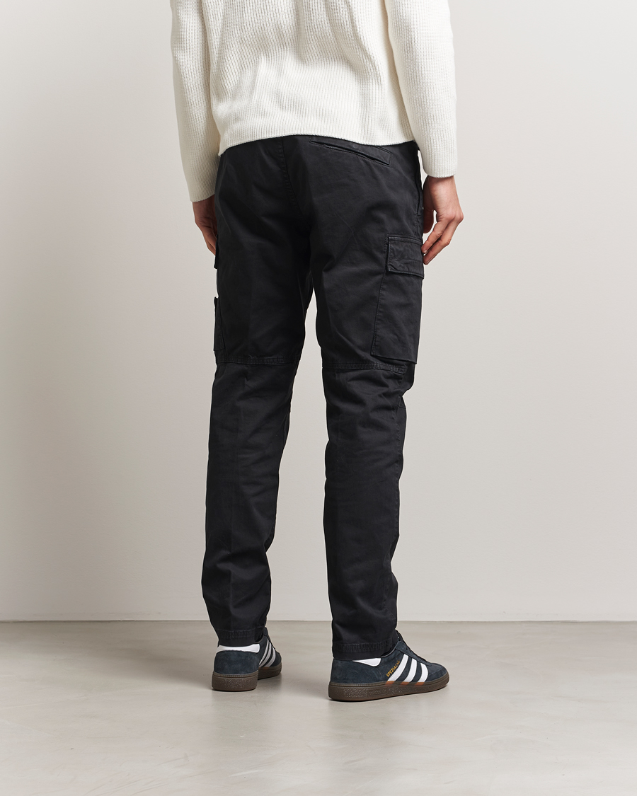 Uomini | Pantaloni | Stone Island | Stretch Twill Cargo Pants Black