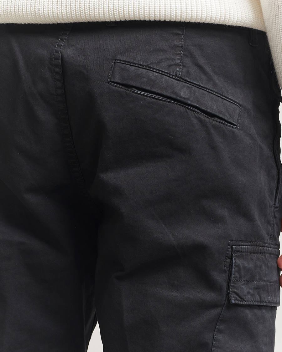 Uomini | Pantaloni | Stone Island | Stretch Twill Cargo Pants Black