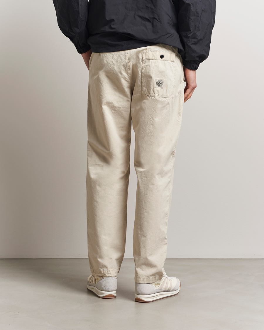 Uomini | Pantaloni | Stone Island | Brushed Cotton Canvas Fatigue Pants Sand