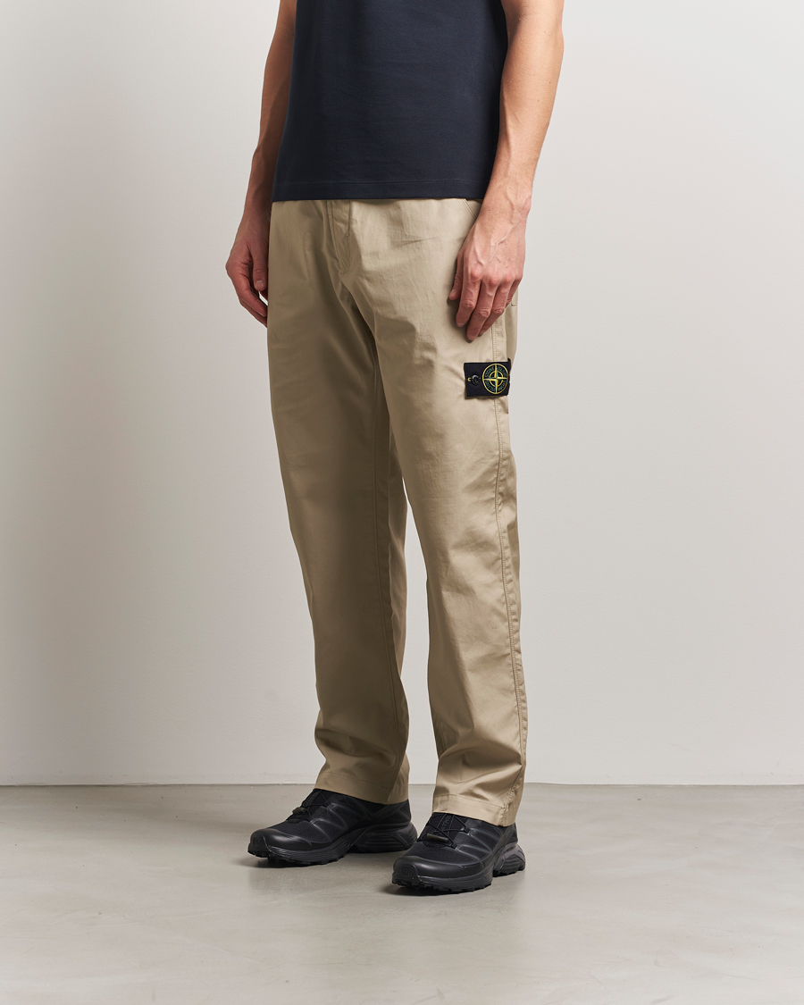 Uomini | Pantaloni | Stone Island | Supima Cotton Canvas Pants Desert