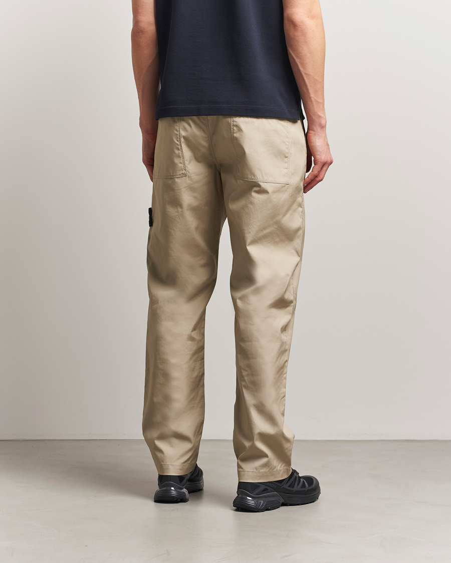 Uomini | Pantaloni | Stone Island | Supima Cotton Canvas Pants Desert