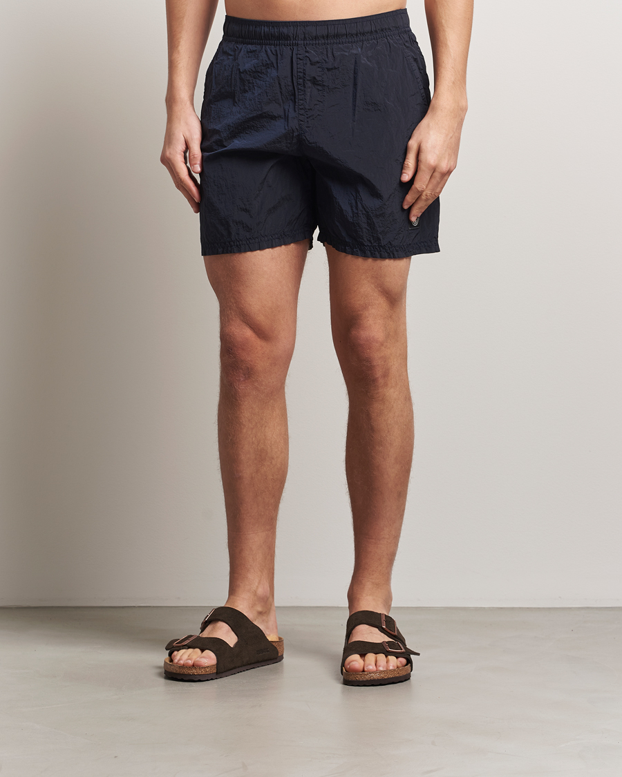 Uomini | Costumi da bagno | Stone Island | Nylon Metal Econyl Swimshorts Navy Blue