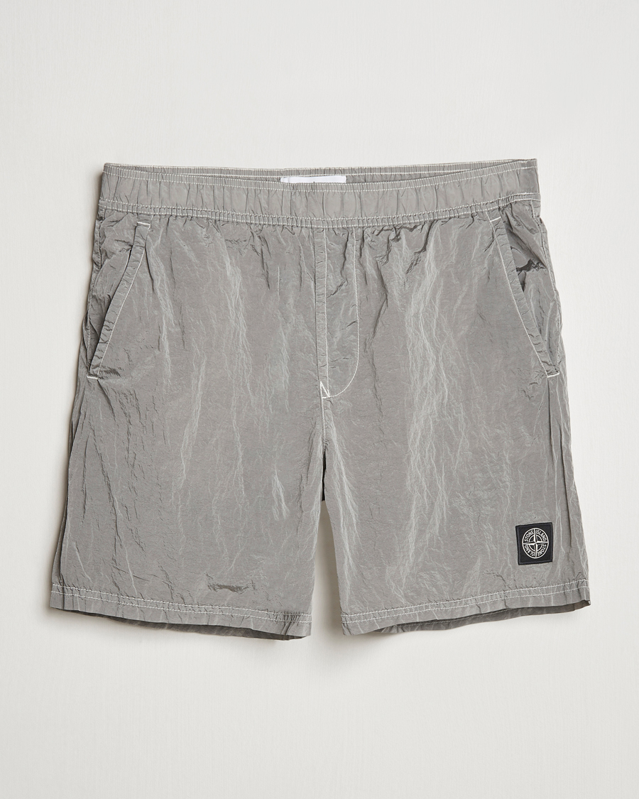 Uomini | Costumi da bagno | Stone Island | Nylon Metal Econyl Swimshorts Pearl Grey