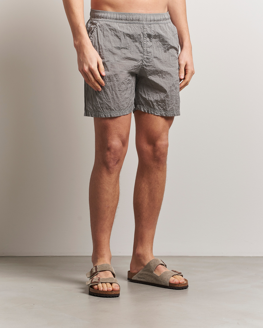 Uomini | Costumi da bagno | Stone Island | Nylon Metal Econyl Swimshorts Pearl Grey