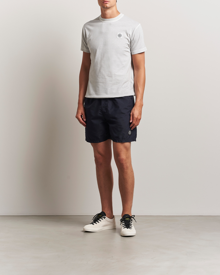 Uomini | Costumi da bagno | Stone Island | Brushed Nylon Swimshorts Navy Blue