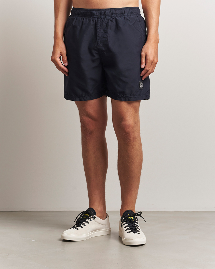 Uomini | Costumi da bagno | Stone Island | Brushed Nylon Swimshorts Navy Blue