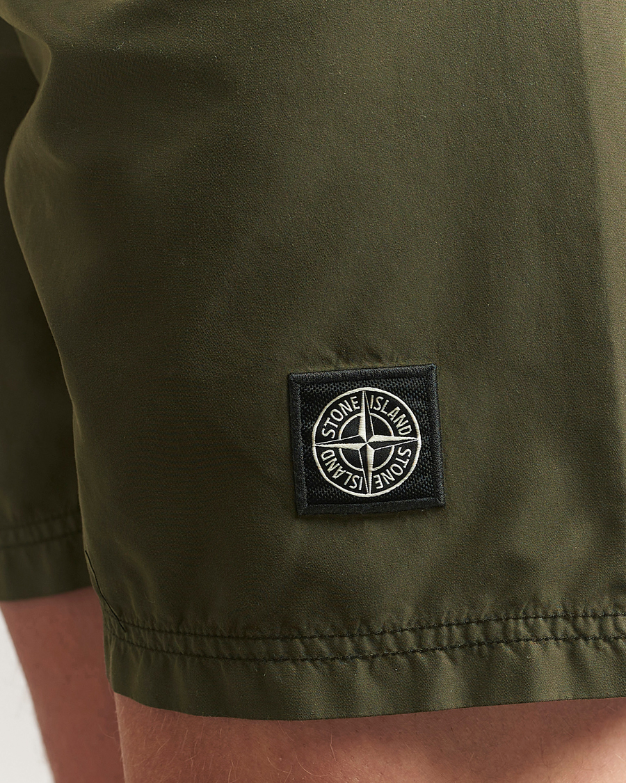 Uomini | Costumi da bagno | Stone Island | Brushed Nylon Swimshorts Military Green