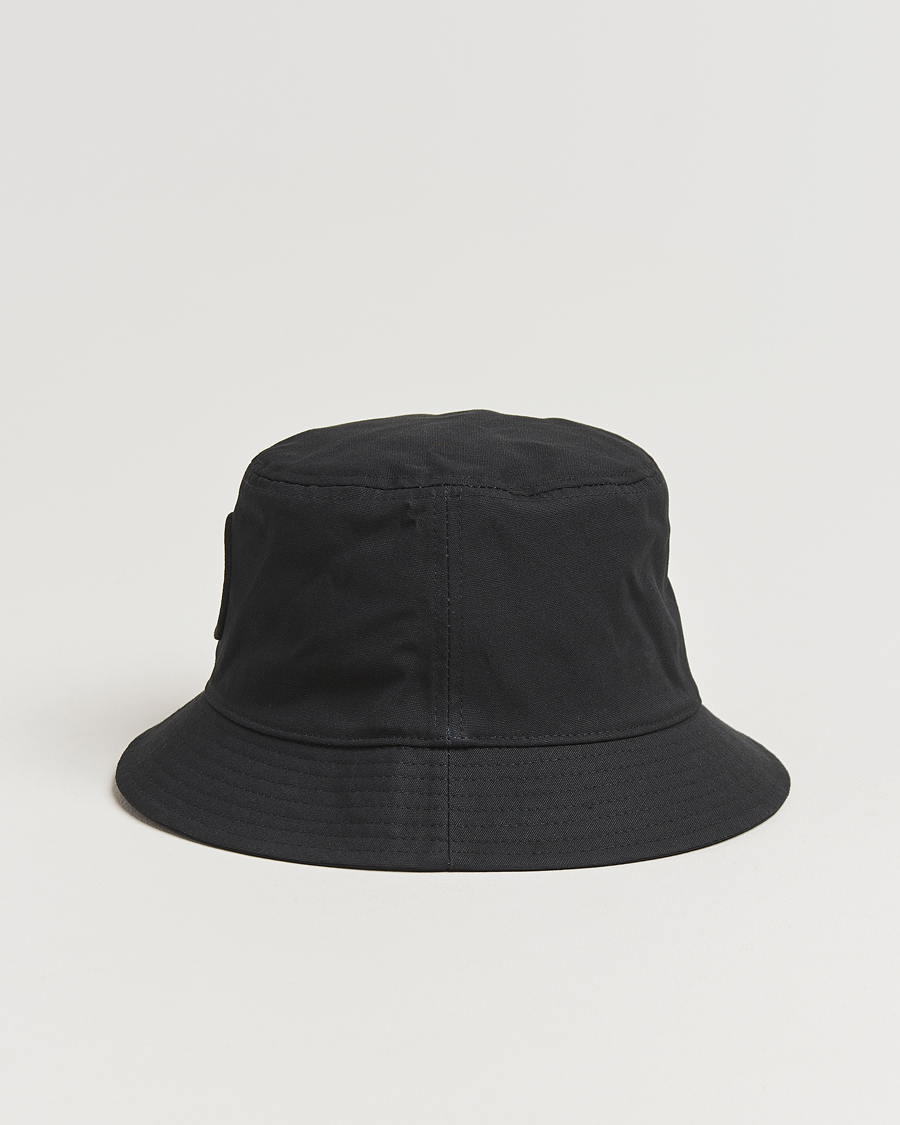Uomini | Stone Island Logo Bucket Hat Black | Stone Island | Logo Bucket Hat Black
