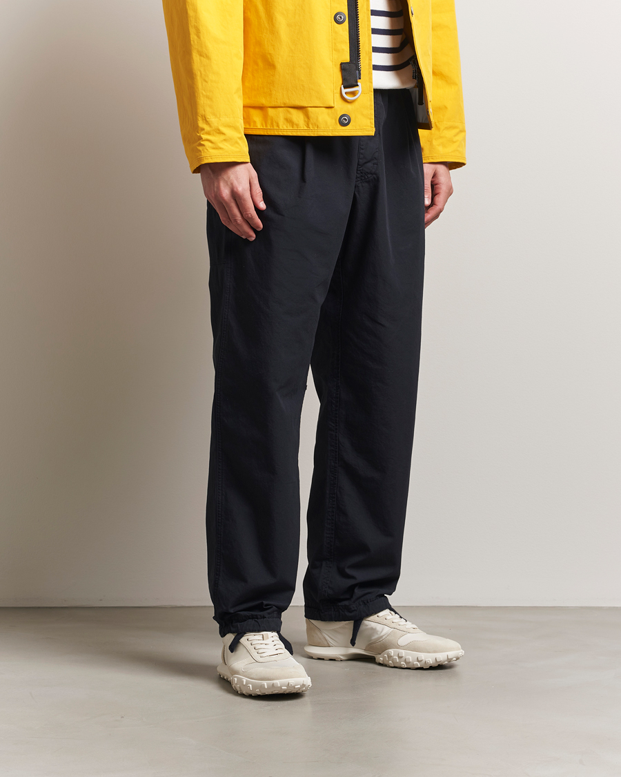 Uomini | Pantaloni | Stone Island | Marina Organic Cotton Tela Pants Navy Blue