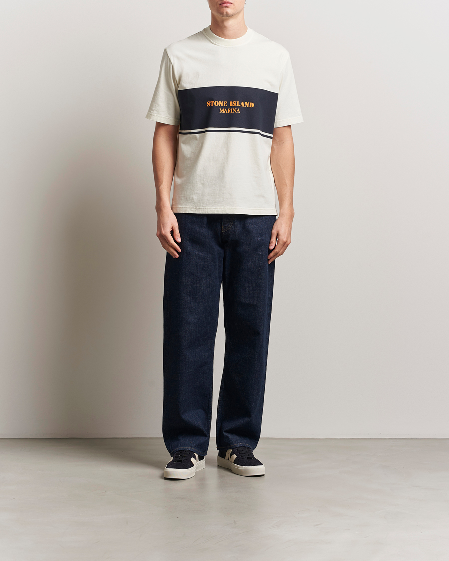 Uomini | T-shirt | Stone Island | Marina Organic Cotton T-Shirt Ivory
