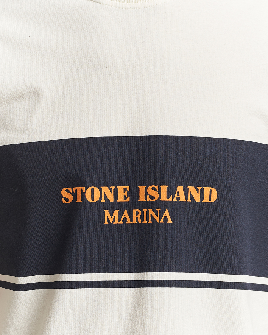 Uomini | T-shirt | Stone Island | Marina Organic Cotton T-Shirt Ivory