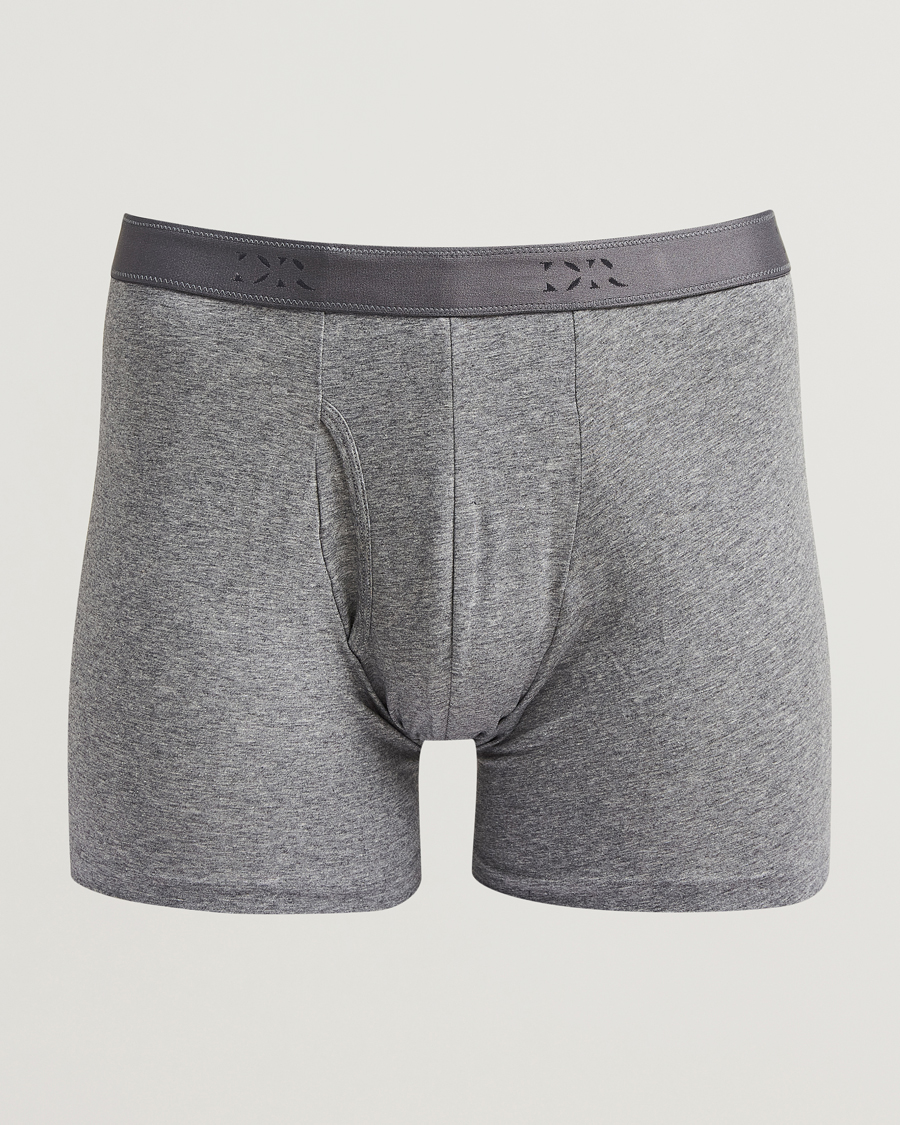 Uomini | Biancheria intima | Derek Rose | Pima Cotton Stretch Trunk Charcoal