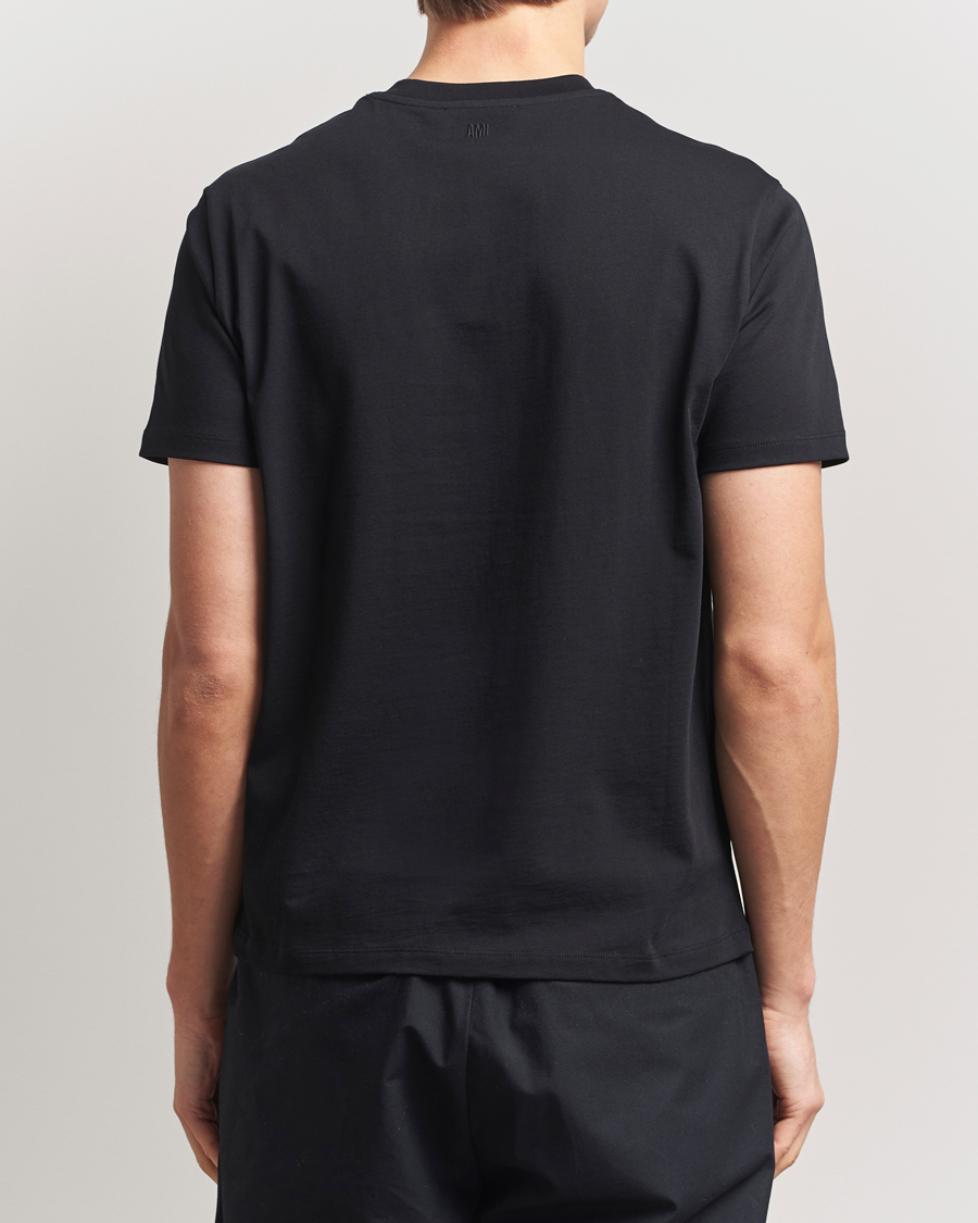Uomini | T-shirt | AMI | Heart Logo T-Shirt Black