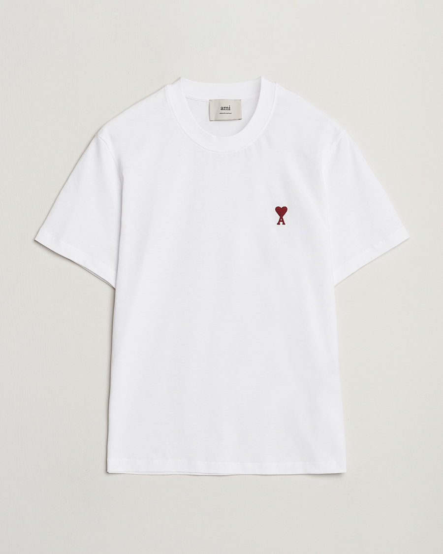 Uomini | T-shirt | AMI | Heart Logo T-Shirt White