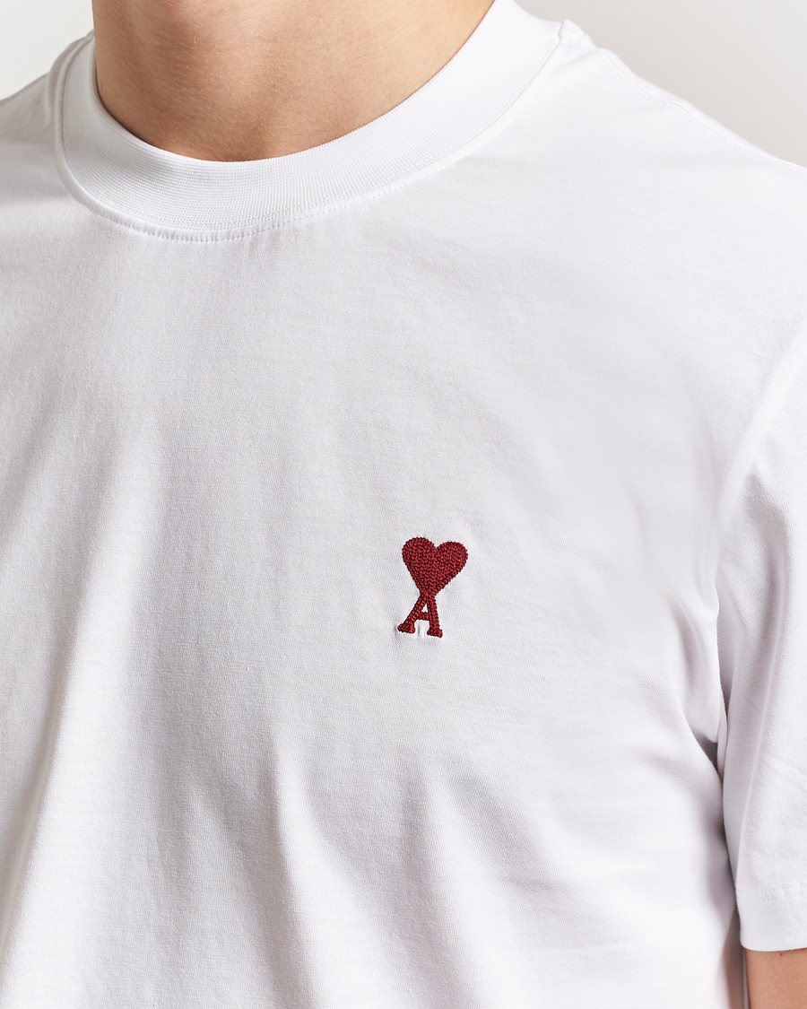 Uomini | T-shirt | AMI | Heart Logo T-Shirt White