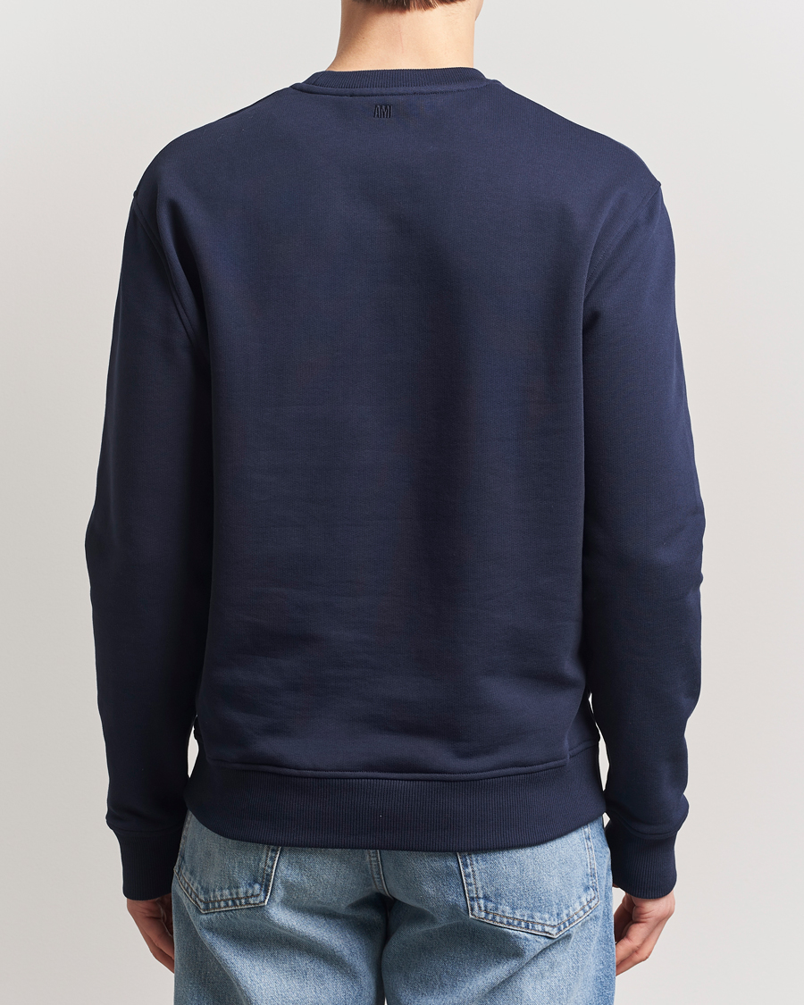 Uomini | Maglieria | AMI | Heart Logo Sweatshirt Night Blue