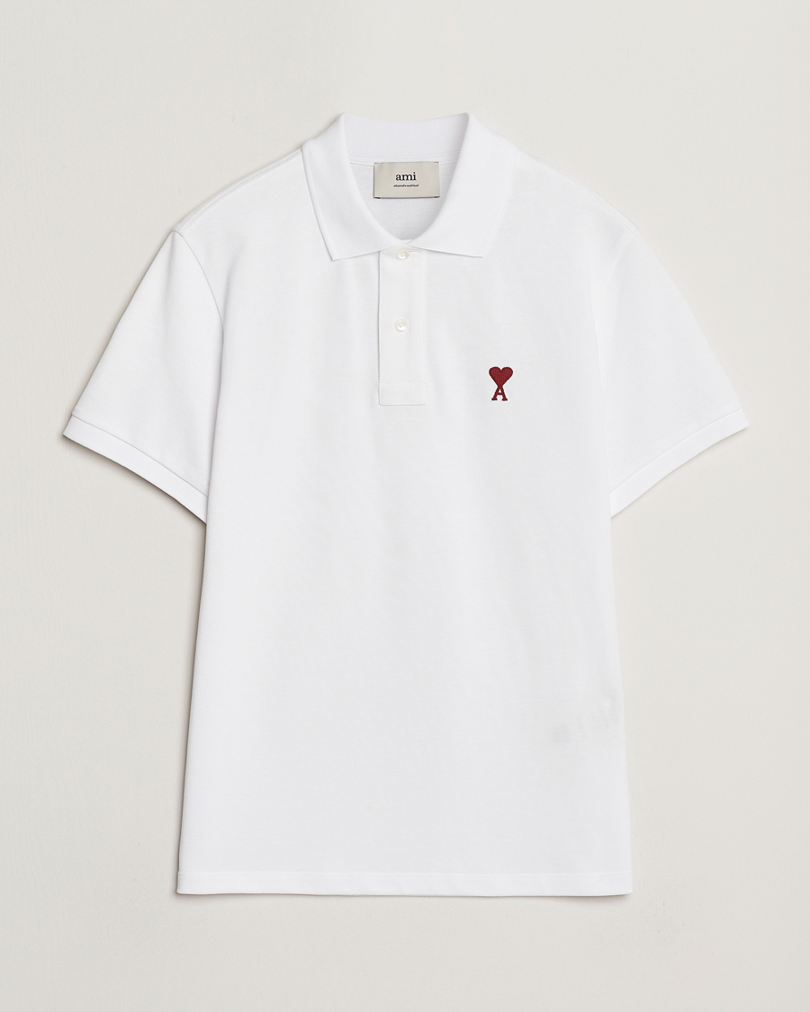 Uomini | Polo | AMI | Heart Logo Polo White