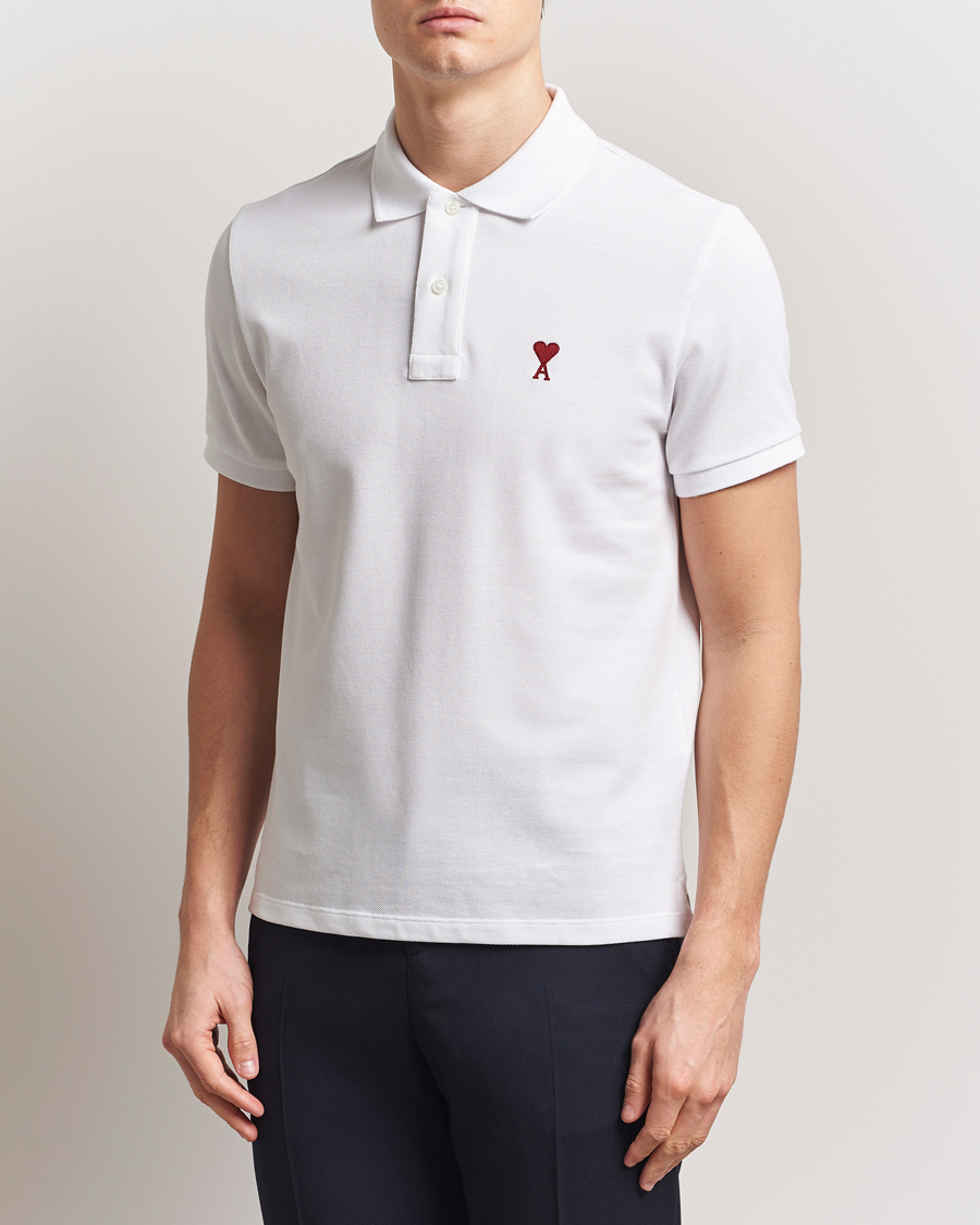 Uomini | Polo | AMI | Heart Logo Polo White