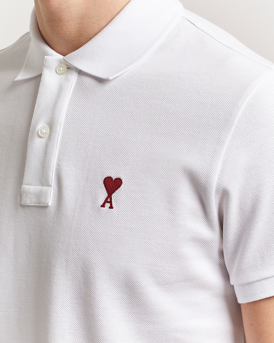 Uomini | Polo | AMI | Heart Logo Polo White