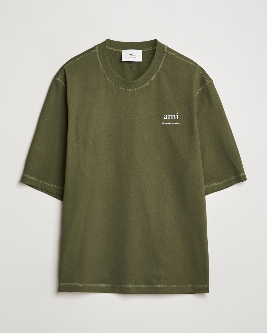 Uomini | T-shirt | AMI | Logo T-Shirt Loden