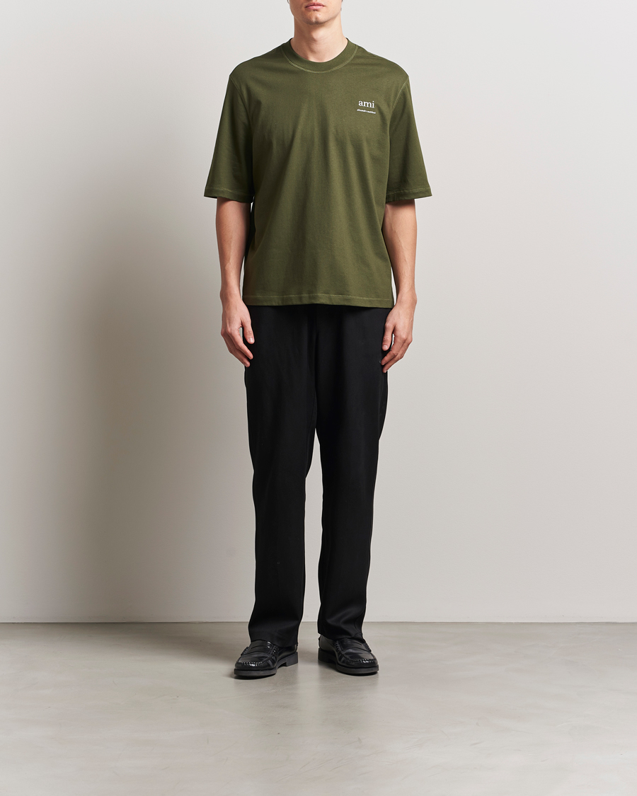 Uomini | T-shirt | AMI | Logo T-Shirt Loden