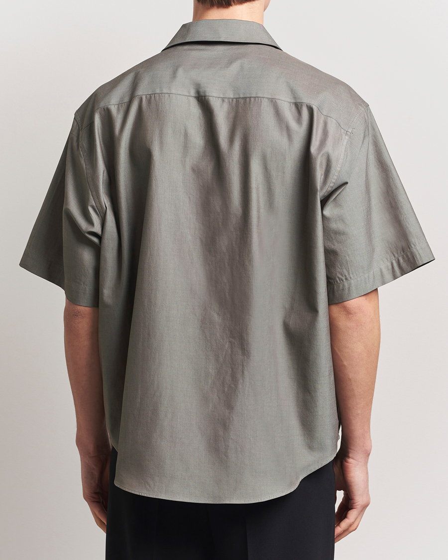 Uomini | Camicie | AMI | Short Sleeve Boxy Shirt Smoke Grey