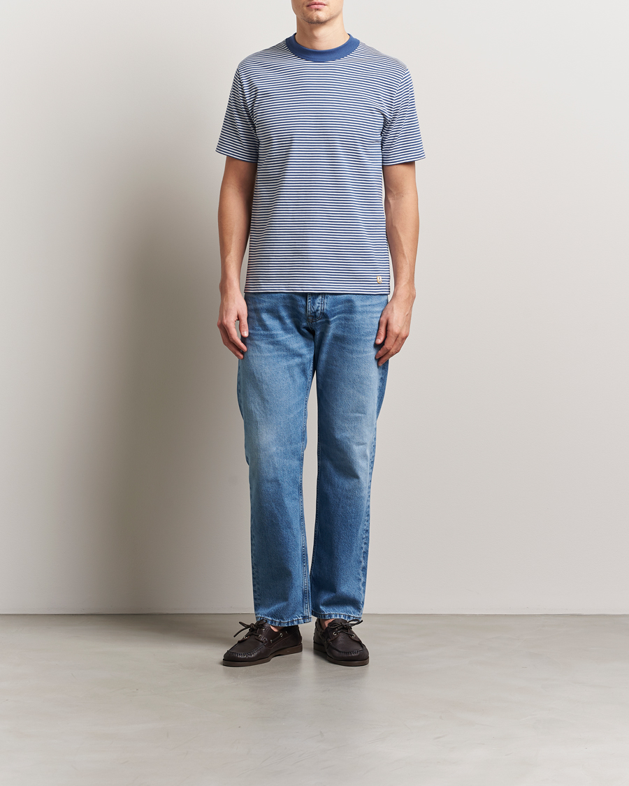 Uomini | T-shirt | Armor-lux | Callac Héritage Stripe T-Shirt Obscur/Milk