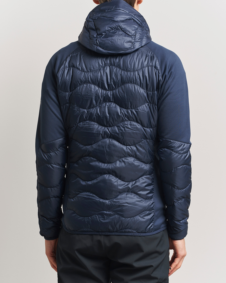 Uomini | Giacche | Peak Performance | Helium Down Hooded Hybrid Jacket Blue Shadow