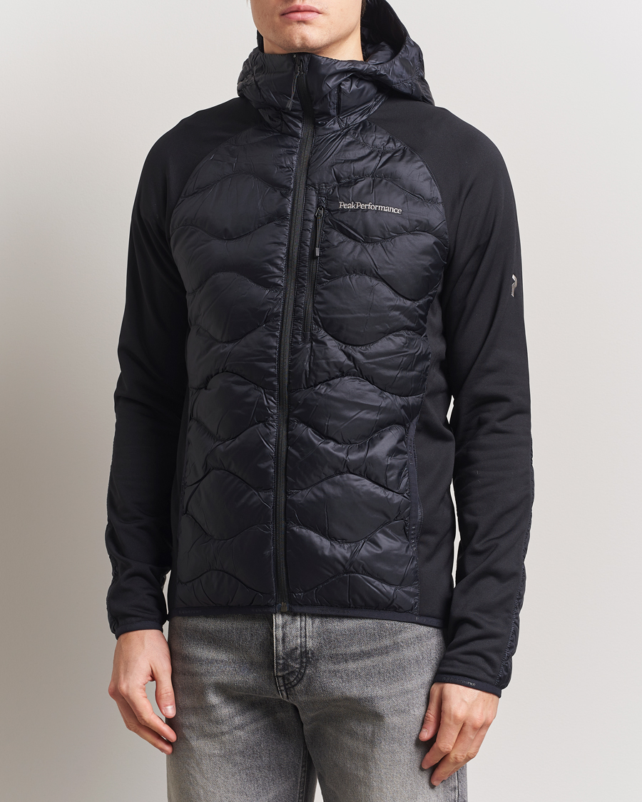 Uomini | Giacche | Peak Performance | Helium Down Hooded Hybrid Jacket Black