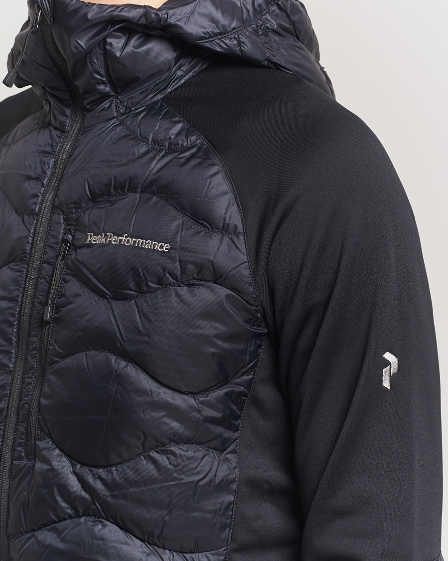 Uomini | Giacche | Peak Performance | Helium Down Hooded Hybrid Jacket Black