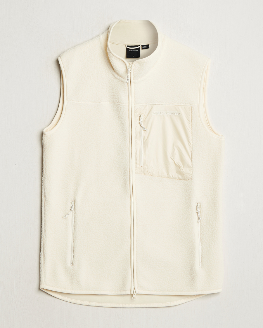 Uomini | Maglieria | Peak Performance | Pile Vest Vintage White
