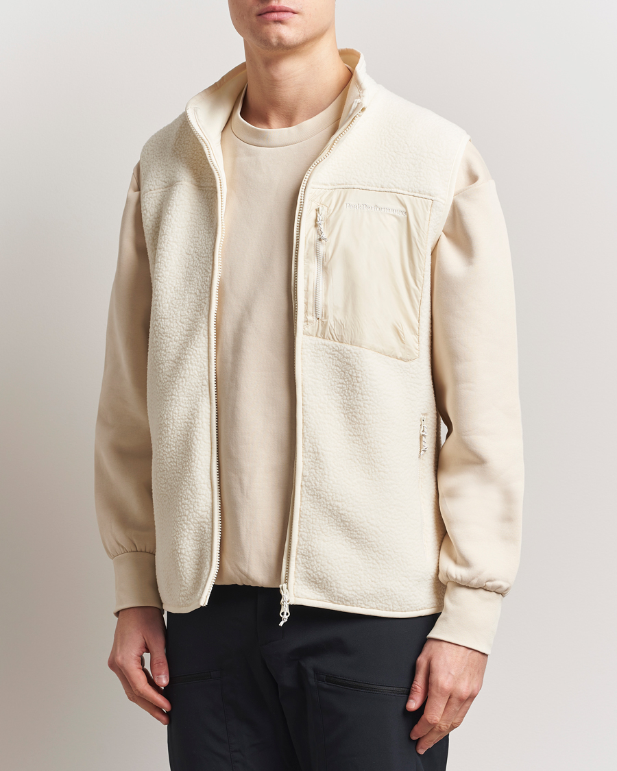 Uomini | Maglieria | Peak Performance | Pile Vest Vintage White