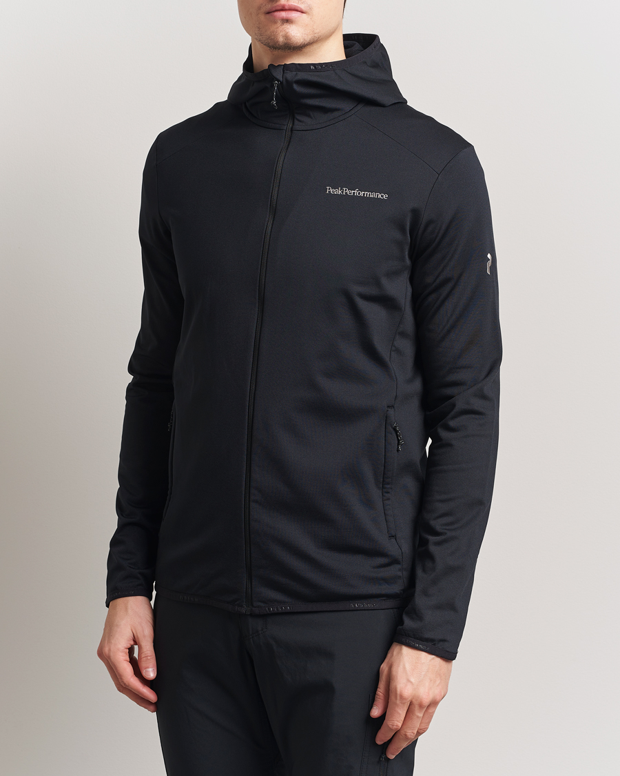 Uomini | Maglieria | Peak Performance | Light Hooded Full Zip Black