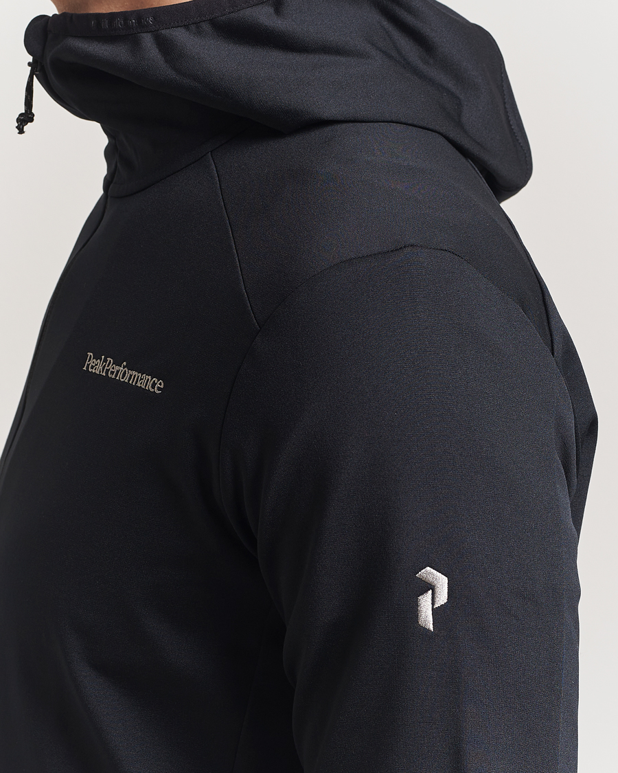 Uomini | Maglieria | Peak Performance | Light Hooded Full Zip Black