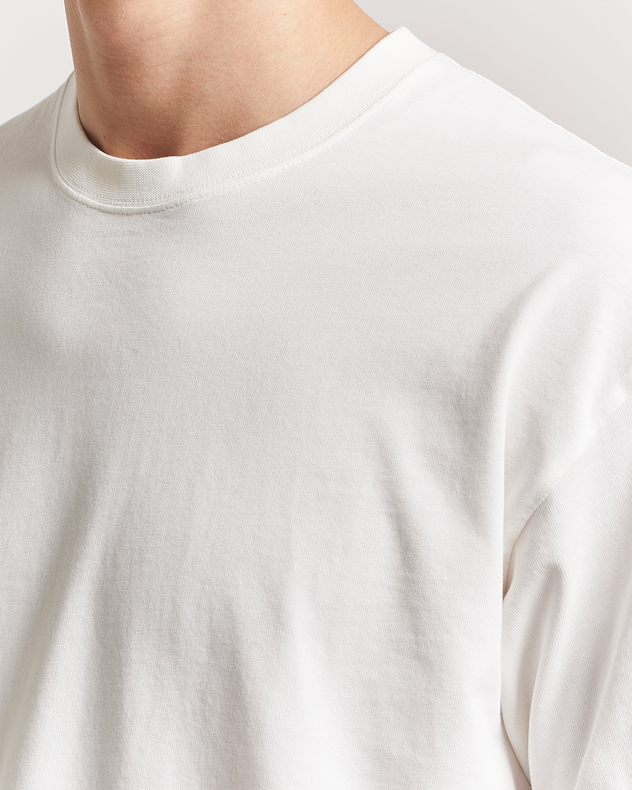 Uomini | T-shirt | Peak Performance | Heavy Cotton Crew Neck T-Shirt Off White